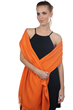 Cashmere & Seide accessoires platine orange 204 cm x 92 cm